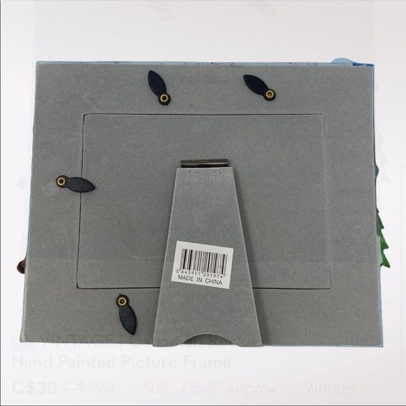 🆕 VINTAGE | Canadian Rockies Hand Painted Picture Frame - Picture 4 of 4